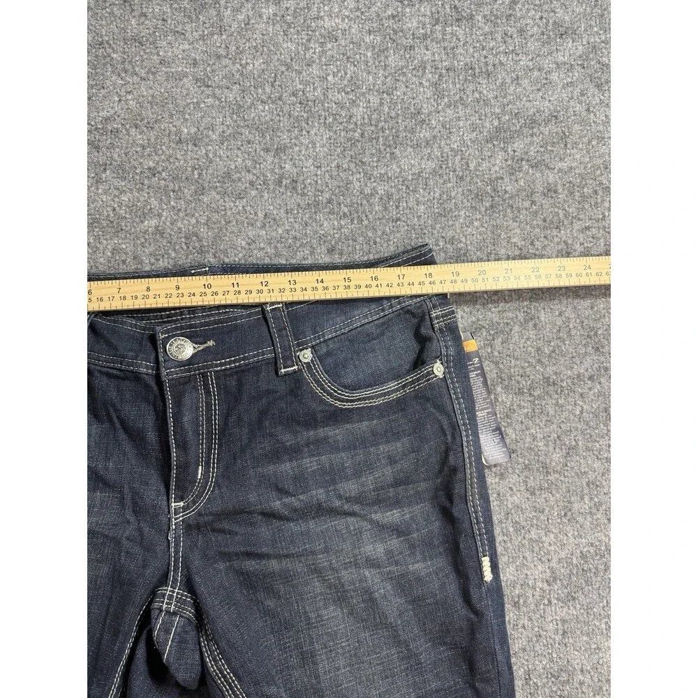 Seven7 Women’s Dark Blue Denim Luxury Jean Capris – Size 16 – Stretch – NWT - Picture 5 of 11